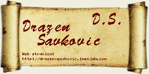 Dražen Savković vizit kartica